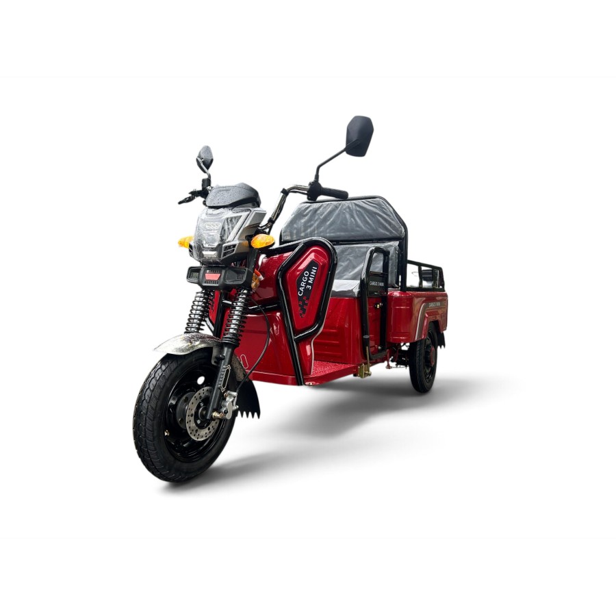 ΗΛΕΚΤΡΙΚΟ ΤΡΙΚΥΚΛΟ ΜΕ ΚΑΡΟΤΣΑ ΚΟΚΚΙΝΟ - CARGO 3 MINI ELECTRIC SCOOTER RED