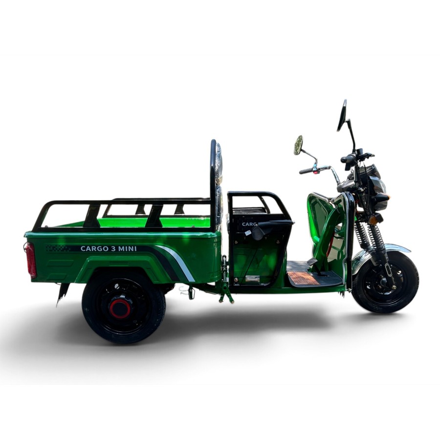 ΗΛΕΚΤΡΙΚΟ ΤΡΙΚΥΚΛΟ ΜΕ ΚΑΡΟΤΣΑ ΠΡΑΣΙΝΟ - CARGO 3 MINI ELECTRIC SCOOTER GREEN