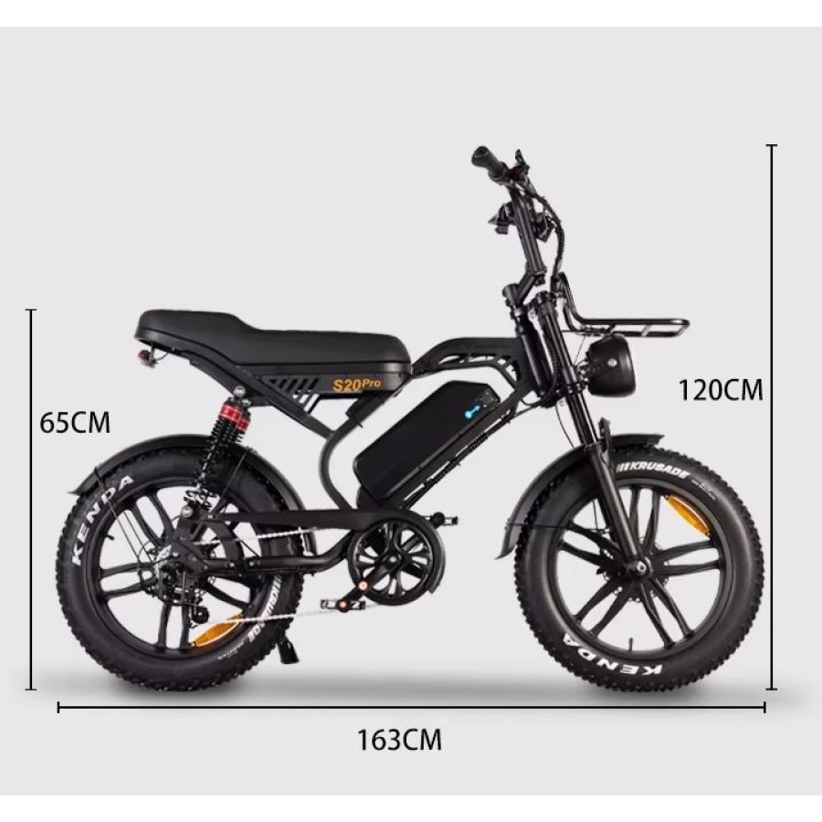 ΗΛΕΚΤΡΙΚΟ ΠΟΔΗΛΑΤΟ S20 PRO ELECTRIC BIKE BLACK 20"