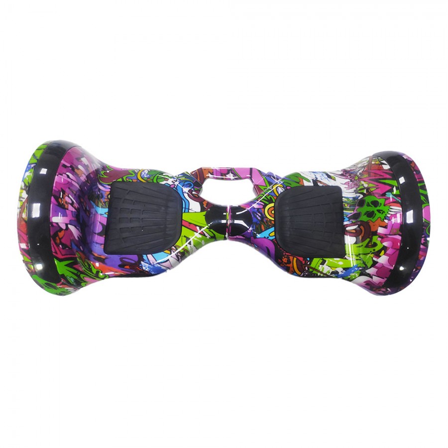 SMART BALANCE HOVERBOARD WHEEL WITH BLUETOOTH & LED ΗΛΕΚΤΡΙΚΟ ΠΑΤΙΝΙ GRAFFITI HIP HOP 10"