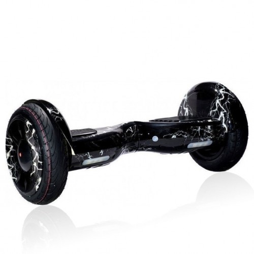 SMART BALANCE HOVERBOARD BIG WHEEL BLUETOOTH AND LED ΗΛΕΚΤΡΙΚΟ ΠΑΤΙΝΙ LIGHTING BLACK/WHITE  P10H 10.5"