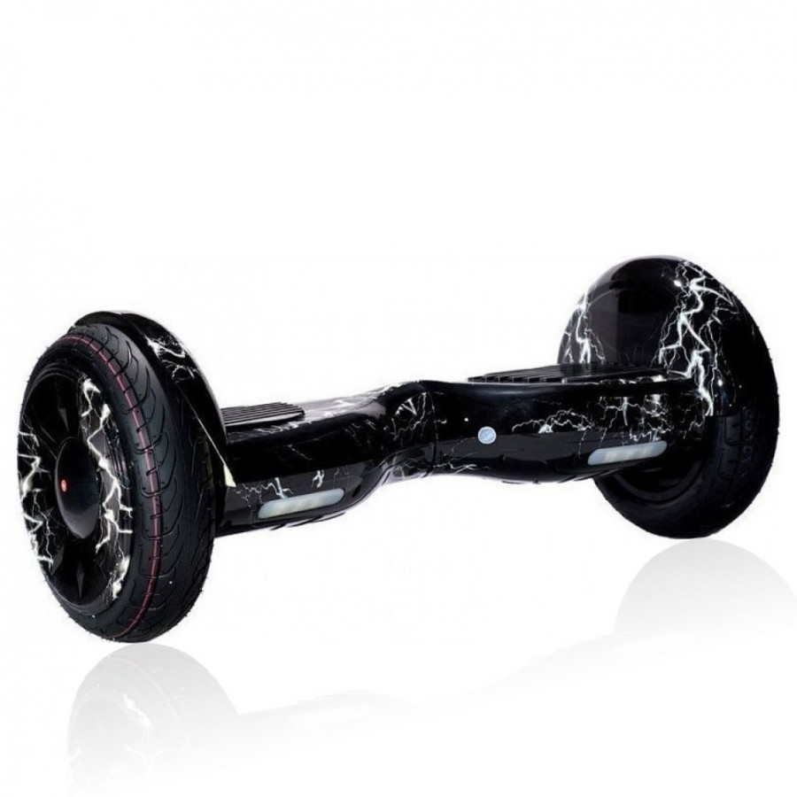SMART BALANCE HOVERBOARD BIG WHEEL BLUETOOTH AND LED ΗΛΕΚΤΡΙΚΟ ΠΑΤΙΝΙ LIGHTING BLACK/WHITE  P10H 10.5"