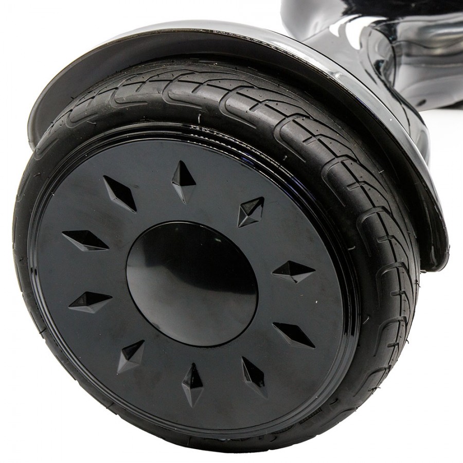 SMART BALANCE HOVERBOARD BIG WHEEL WITH BLUETOOTH & LED ΗΛΕΚΤΡΙΚΟ ΠΑΤΙΝΙ TOTAL BLACK 10.5"
