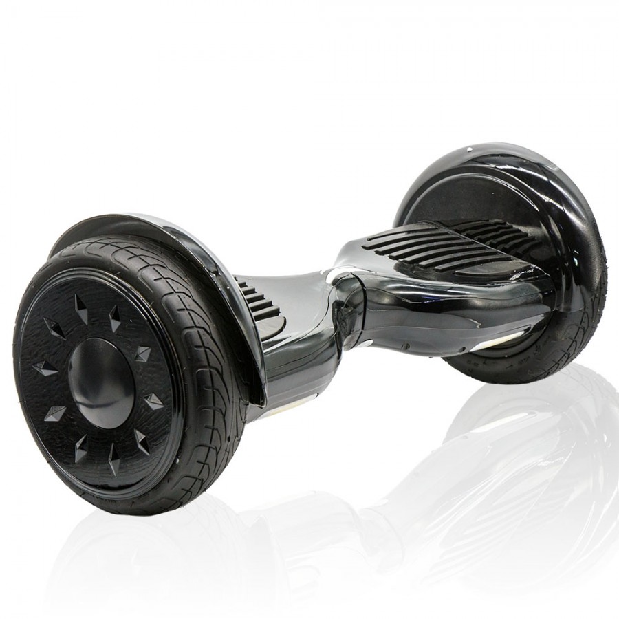 SMART BALANCE HOVERBOARD BIG WHEEL WITH BLUETOOTH & LED ΗΛΕΚΤΡΙΚΟ ΠΑΤΙΝΙ TOTAL BLACK 10.5"