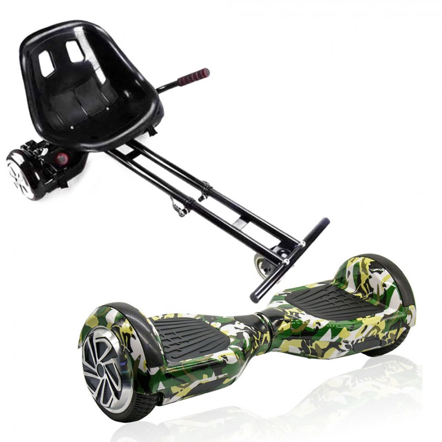ΣΕΤ ΗΛΕΚΤΡΙΚΟ ΠΑΤΙΝΙ HOVERBOARD 6,5" CAMOUFLAGE ΚΑΙ SMART BALANCE WHEEL HOVERBOARD GOKART ΚΑΘΙΣΜΑ