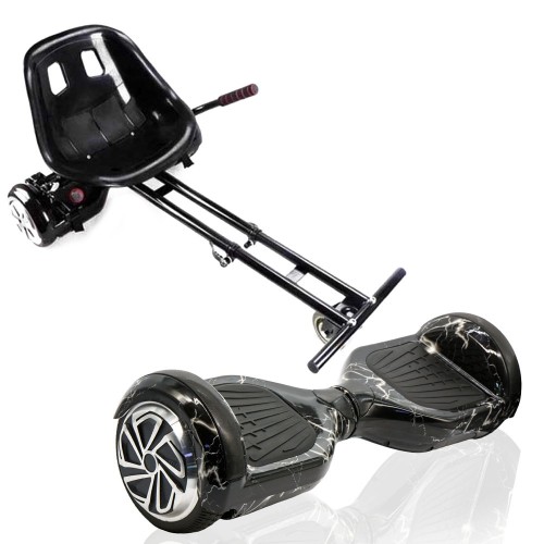 ΣΕΤ ΗΛΕΚΤΡΙΚΟ ΠΑΤΙΝΙ HOVERBOARD 6,5" BLACK LIGHTING THUNDER ΚΑΙ SMART BALANCE WHEEL HOVERBOARD GOKART ΚΑΘΙΣΜΑ