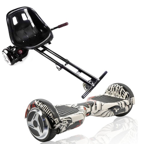 ΣΕΤ ΗΛΕΚΤΡΙΚΟ ΠΑΤΙΝΙ HOVERBOARD 6,5" GRAFFITI PIRATES ΚΑΙ SMART BALANCE WHEEL HOVERBOARD GOKART ΚΑΘΙΣΜΑ