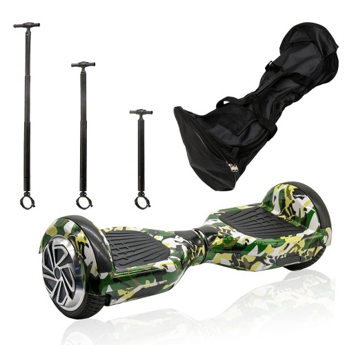 ΣΕΤ ΗΛΕΚΤΡΙΚΟ ΠΑΤΙΝΙ SMART BALANCE HOVERBOARD 6,5" CAMOUFLAGE, ΤΙΜΟΝΙ ΓΙΑ ΗΛΕΚΤΡΙΚΟ ΠΑΤΙΝΙ ΙΣΟΡΡΟΠΙΑΣ ΚΑΙ ΤΣΑΝΤΑ ΜΕΤΑΦΟΡΑΣ