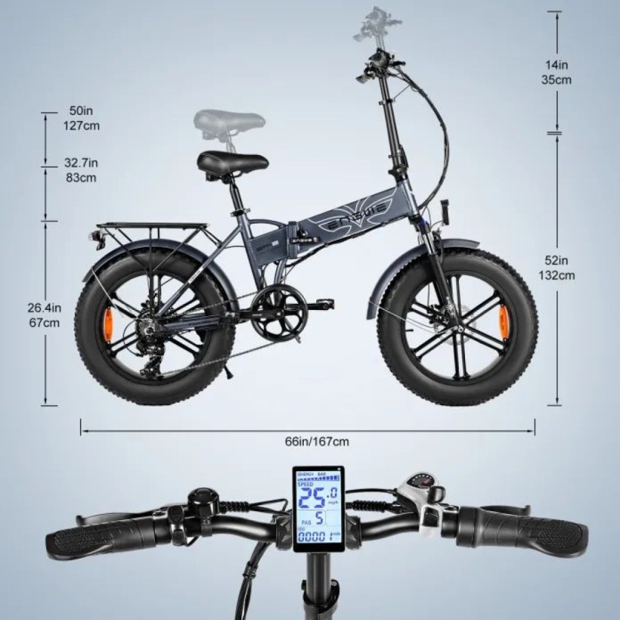 ΗΛΕΚΤΡΙΚΟ ΠΟΔΗΛΑΤΟ ENGWE EP-2 Pro ELECTRIC BIKE 20" BLACK