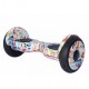 SMART BALANCE HOVERBOARD BIG WHEEL WITH BLUETOOTH & LED ΗΛΕΚΤΡΙΚΟ ΠΑΤΙΝΙ HIP HOP WHITE 10.5"