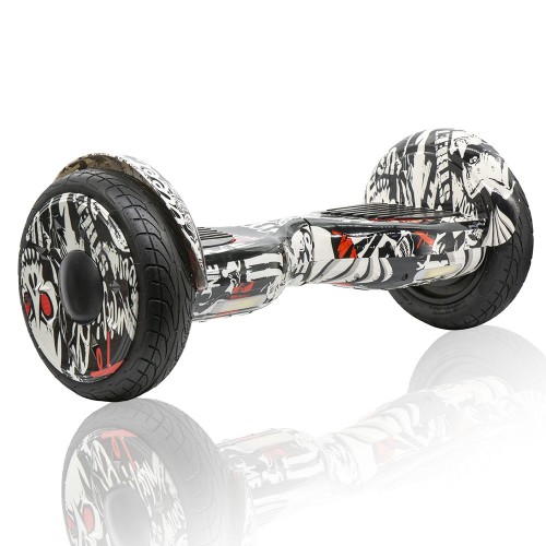 SMART BALANCE HOVERBOARD BIG WHEEL BLUETOOTH & LED ΗΛΕΚΤΡΙΚΟ ΠΑΤΙΝΙ GRAFFITI PIRATES 10.5"