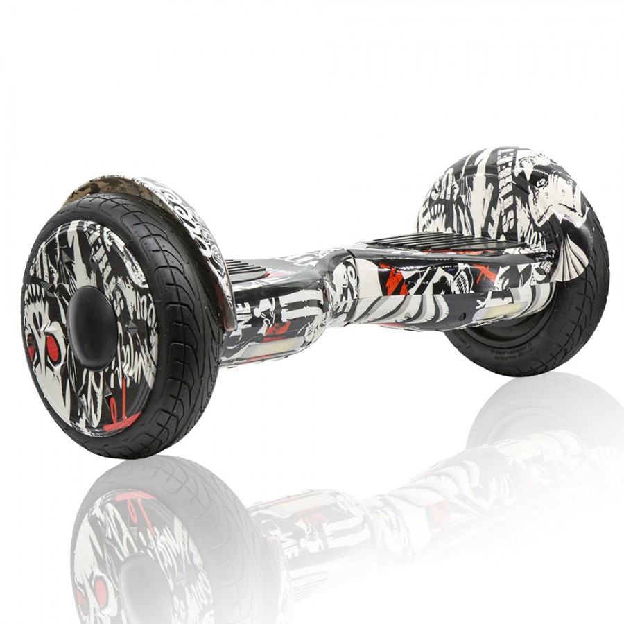 SMART BALANCE HOVERBOARD BIG WHEEL BLUETOOTH & LED ΗΛΕΚΤΡΙΚΟ ΠΑΤΙΝΙ GRAFFITI PIRATES 10.5"