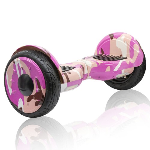 SMART BALANCE HOVERBOARD BIG WHEEL WITH BLUETOOTH AND LED ΗΛΕΚΤΡΙΚΟ ΠΑΤΙΝΙ PINK ARMY 10.5''