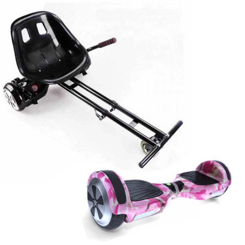 ΣΕΤ ΗΛΕΚΤΡΙΚΟ ΠΑΤΙΝΙ HOVERBOARD 6,5" PINK/WHITE ΚΑΙ SMART BALANCE WHEEL HOVERBOARD GOKART ΚΑΘΙΣΜΑ