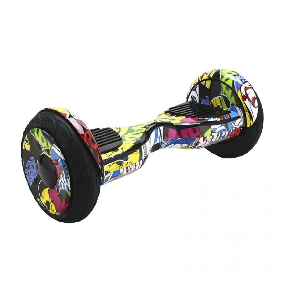 SMART BALANCE HOVERBOARD BIG WHEEL BLUETOOTH AND LED ΗΛΕΚΤΡΙΚΟ ΠΑΤΙΝΙ SKULL 10.5\\\'\\\'