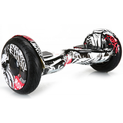 SMART BALANCE HOVERBOARD BIG WHEEL WITH BLUETOOTH AND LED ΗΛΕΚΤΡΙΚΟ ΠΑΤΙΝΙ GRAFFITI 10.5 INCH