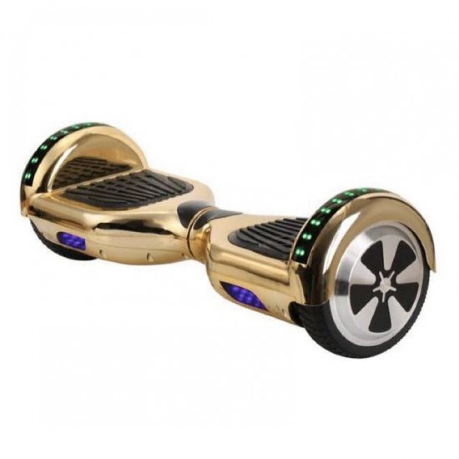SMART BALANCE HOVERBOARD TRANSFORMERS WHEEL WITH BLUETOOTH & LED ΗΛΕΚΤΡΙΚΟ ΠΑΤΙΝΙ METALLIC GOLD 6.5"