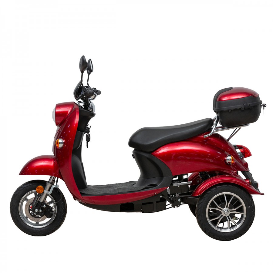 ΕΠΙΔΟΤΟΥΜΕΝΟ ΤΡΙΚΥΚΛΟ ΗΛΕΚΤΡΙΚΟ SCOOTER VESPA ΓΙΑ 2 ΑΝΑΒΑΤΕΣ ΚΟΚΚΙΝΟ