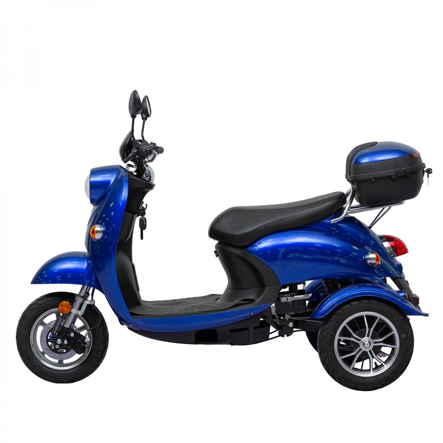 ΕΠΙΔΟΤΟΥΜΕΝΟ ΤΡΙΚΥΚΛΟ ΗΛΕΚΤΡΙΚΟ SCOOTER VESPA ΓΙΑ 2 ΑΝΑΒΑΤΕΣ ΜΠΛΕ