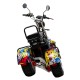 ΕΠΙΔΟΤΟΥΜΕΝΟ ΤΡΙΚΥΚΛΟ ΗΛΕΚΤΡΙΚΟ SCOOTER ΤΥΠΟΥ CHOPPER ΓΙΑ 2 ΑΝΑΒΑΤΕΣ GRAFFITI ΧΩΡΙΣ ΔΙΠΛΩΜΑ