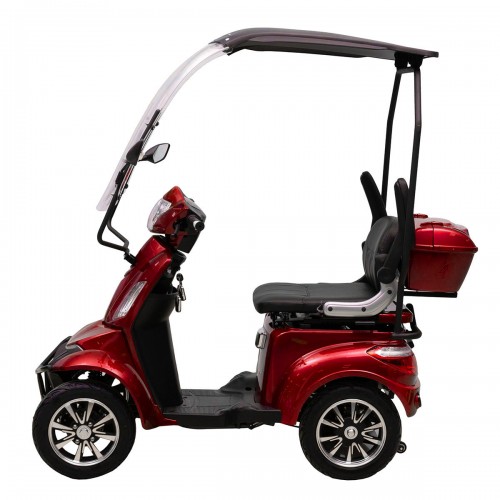 ΕΠΙΔΟΤΟΥΜΕΝΟ ΤΕΤΡΑΚΥΚΛΟ ΗΛΕΚΤΡΙΚΟ SCOOTER T408 QUATER RED ΜΕ ΣΚΕΠΑΣΤΡΟ