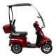 ΕΠΙΔΟΤΟΥΜΕΝΟ ΤΕΤΡΑΚΥΚΛΟ ΗΛΕΚΤΡΙΚΟ SCOOTER T408 QUATER RED ΜΕ ΣΚΕΠΑΣΤΡΟ