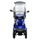 ΕΠΙΔΟΤΟΥΜΕΝΟ ΤΕΤΡΑΚΥΚΛΟ ΗΛΕΚΤΡΙΚΟ SCOOTER T408 QUATER BLUE ΜΕ ΣΚΕΠΑΣΤΡΟ