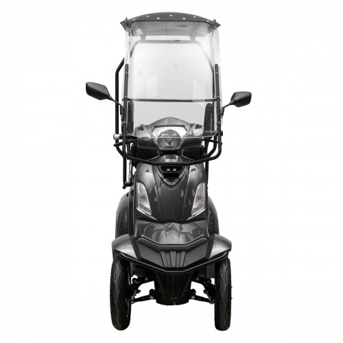 ΕΠΙΔΟΤΟΥΜΕΝΟ ΤΕΤΡΑΚΥΚΛΟ ΗΛΕΚΤΡΙΚΟ SCOOTER T408 QUATER GREY ΜΕ ΣΚΕΠΑΣΤΡΟ