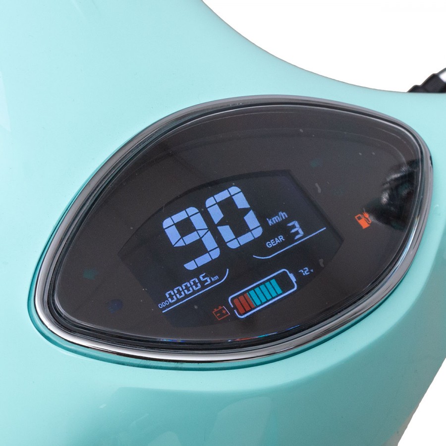 ΕΠΙΔΟΤΟΥΜΕΝΟ VINTAGE ELECTRIC SCOOTER BOLOGNIA EV4000 LIGHT BLUE 4500W