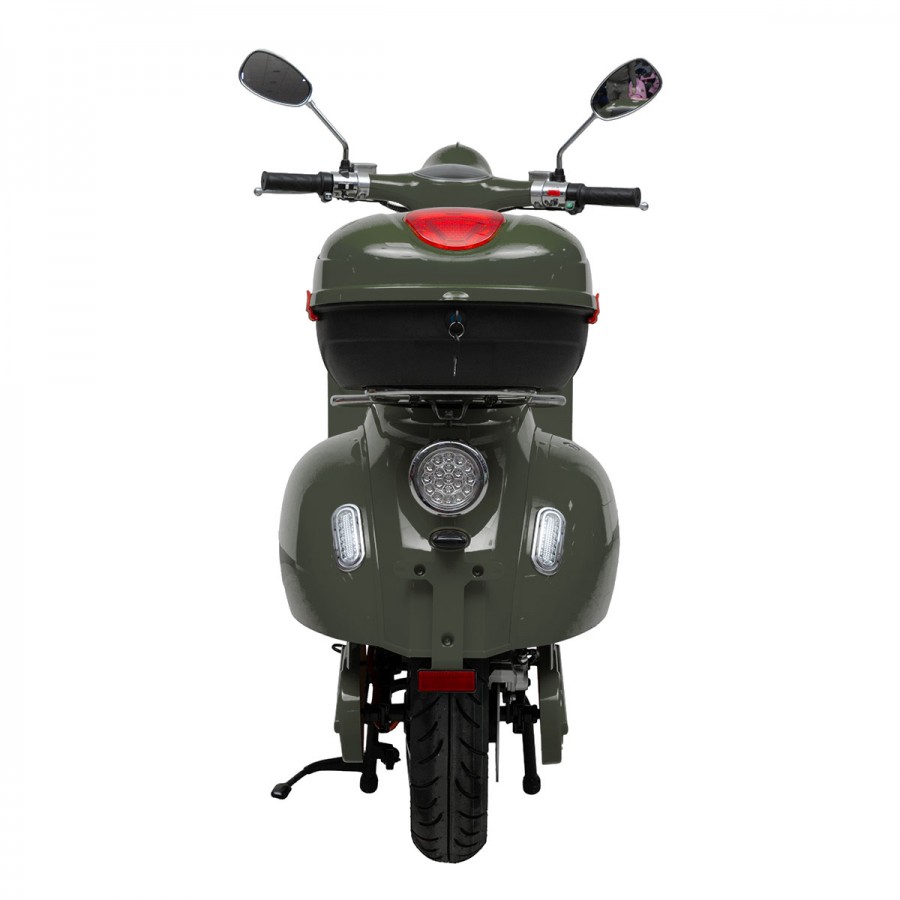 ΕΠΙΔΟΤΟΥΜΕΝΟ VINTAGE ELECTRIC SCOOTER BOLOGNIA EV4000 4500W OLIVE MATTE