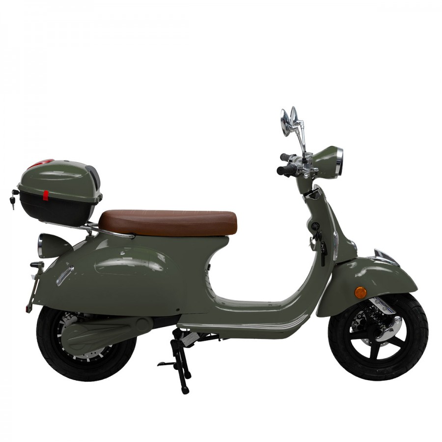 ΕΠΙΔΟΤΟΥΜΕΝΟ VINTAGE ELECTRIC SCOOTER BOLOGNIA EV4000 4500W OLIVE MATTE