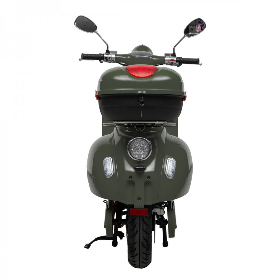 ΕΠΙΔΟΤΟΥΜΕΝΟ VINTAGE ELECTRIC SCOOTER BOLOGNIA EV4000 OLIVE GLOSSY 4500W