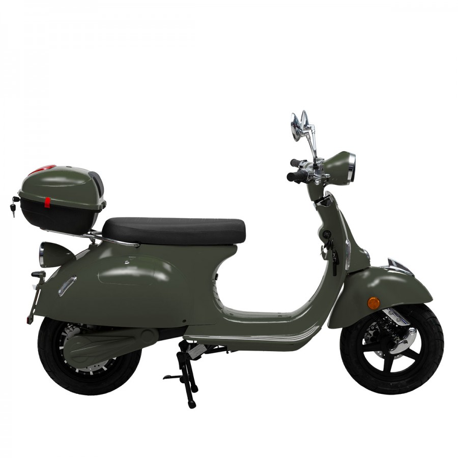 ΕΠΙΔΟΤΟΥΜΕΝΟ VINTAGE ELECTRIC SCOOTER BOLOGNIA EV4000 OLIVE GLOSSY 4500W