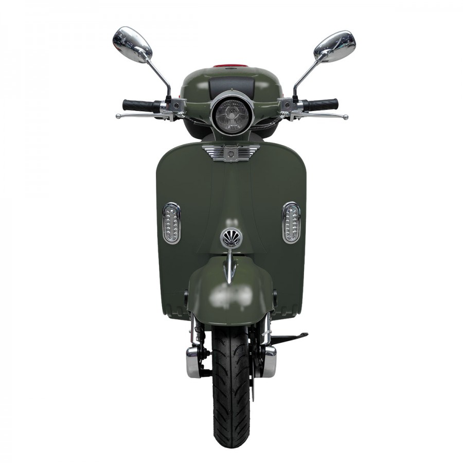 ΕΠΙΔΟΤΟΥΜΕΝΟ VINTAGE ELECTRIC SCOOTER BOLOGNIA EV4000 OLIVE GLOSSY 4500W